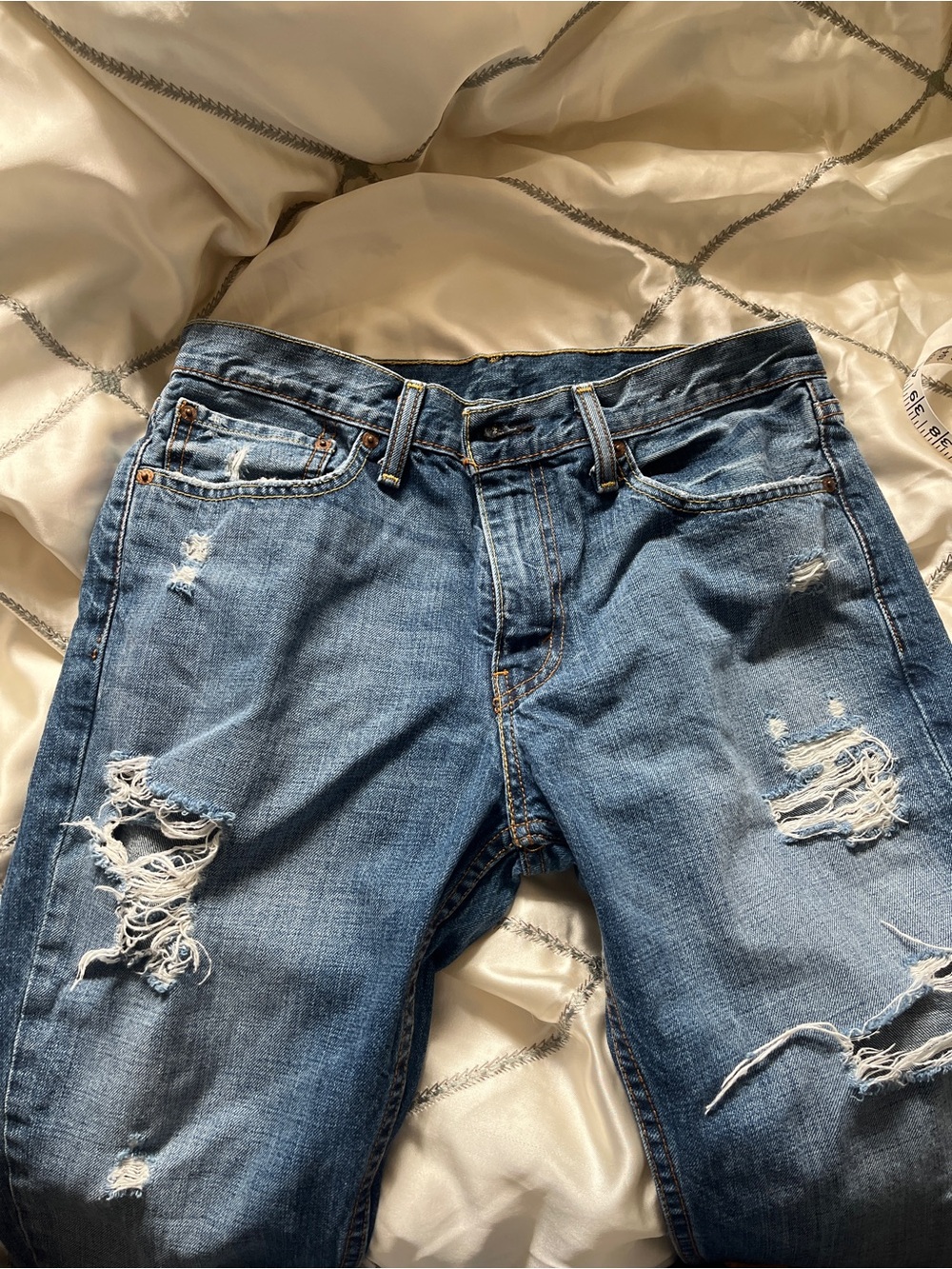 Levi's Men’s or Women’s Distressed Light Blue Jeans